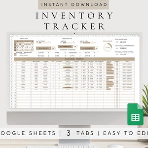 Google Sheets Inventory Tracker Spreadsheet | Product Management Tool | Inventory Management | Business Spreadsheet | Reseller Template