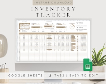 Google Sheets Inventory Tracker Spreadsheet | Product Management Tool | Inventory Management | Business Spreadsheet | Reseller Template