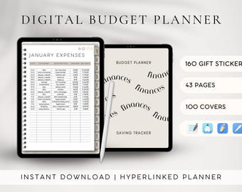2026 Digital Budget Planner | Hyperlinked Budget Template | Bill Tracker | Budget Tracker | Debt Snowball Tracker | GoodNotes & Notability