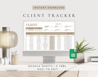 Klantentracker| Spreadsheet voor kleine bedrijven| Google Spreadsheets-planner| Zakelijke tracker| Businessplanner| Zakelijke sjabloon| Klantenlijst: