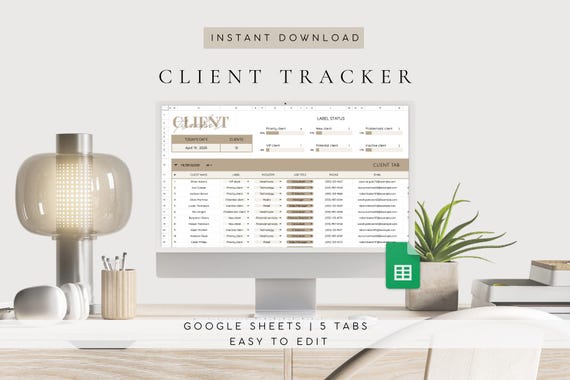 Client Tracker| Small Business Spreadsheet| Google Sheets Planner| Business Tracker| Business Planner| Business Template| Customer List
