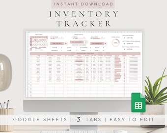 Bestands-Tracker Google Spreadsheet Vorlage | Produktinventur Google Sheet | Lagerbestand Log-Liste | Reseller Tabelle Vorlage