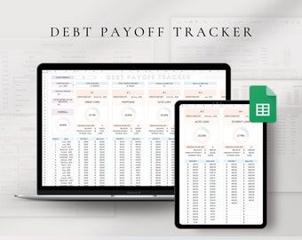 Budget Spreadsheet , Debt Payoff Tracker Google Sheets , Snowball Avalanche Calculator (Digital Download)
