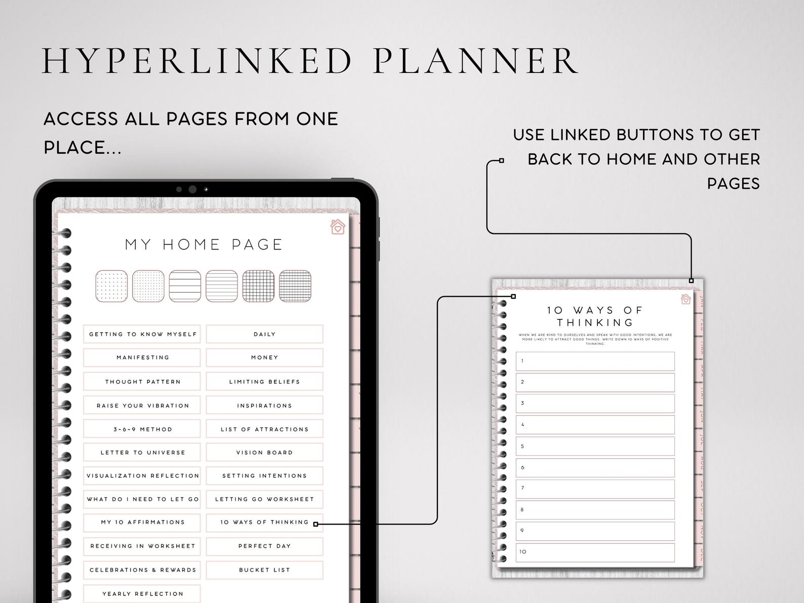 Goodnotes Manifestation Planner | Goal Setting Journal | Affirmation ...