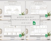 Budget Spreadsheet Google Sheets | Digital Budget Spreadsheet Kit | Monthly Budget | Annual Budget | Personal Finances Spreadsheet Planner