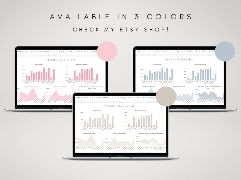 Budget Spreadsheet Google Sheets Digital Budget Dashboard Kit Monthly Budget Annual Budget Plan Personal Finances Financial Planner image 8