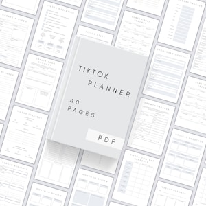 Printable TikTok Planner | Digital Marketing Planner | TikTok Strategy Plan | Content Planner PDF | Social Media Planner | TikTok Guide A4