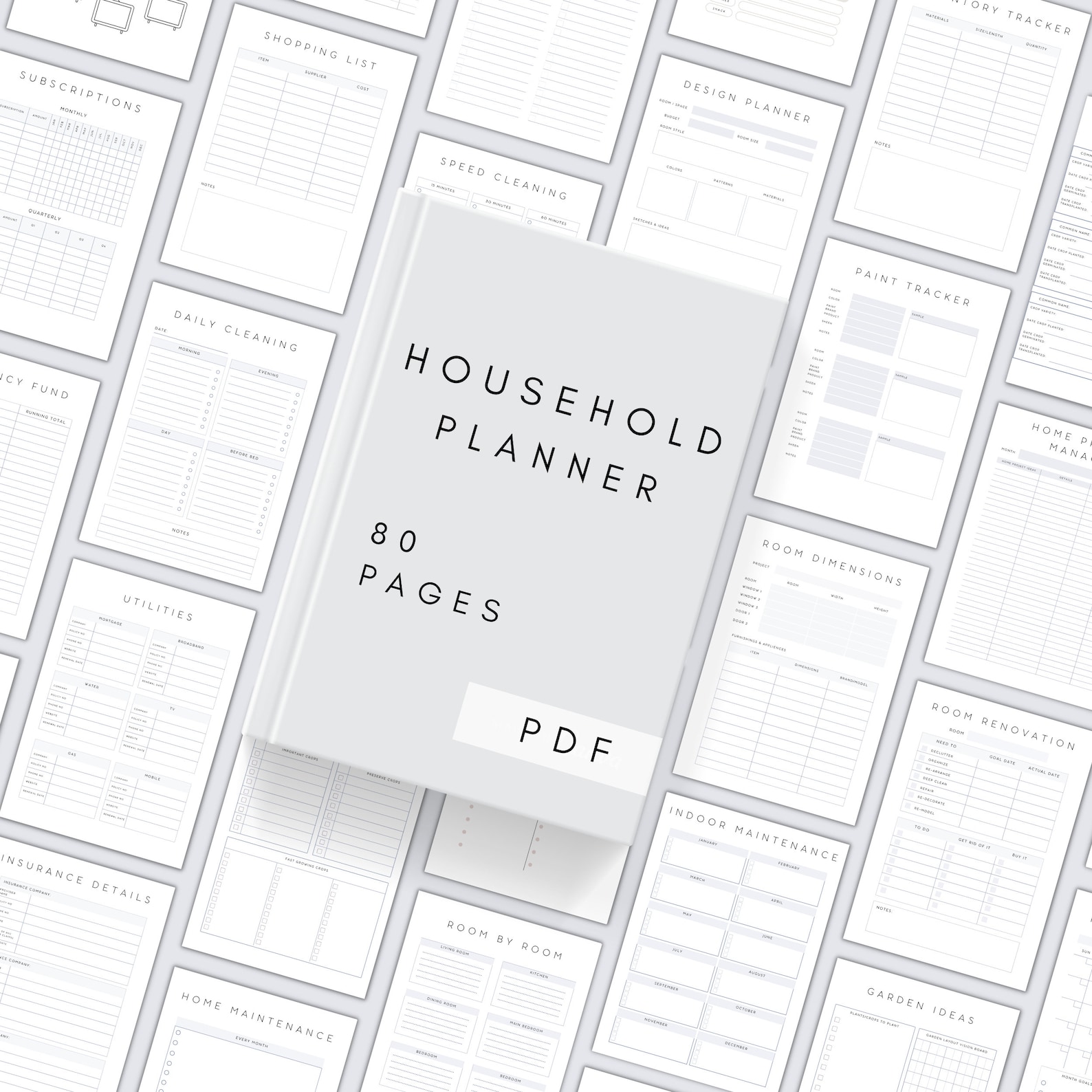 Printable House Management Binder | Digital Household Planner | Life ...
