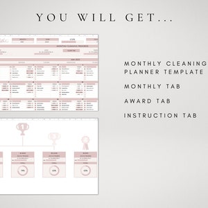 Digital Cleaning Schedule Spreadsheet Template Google Sheets | Family ...