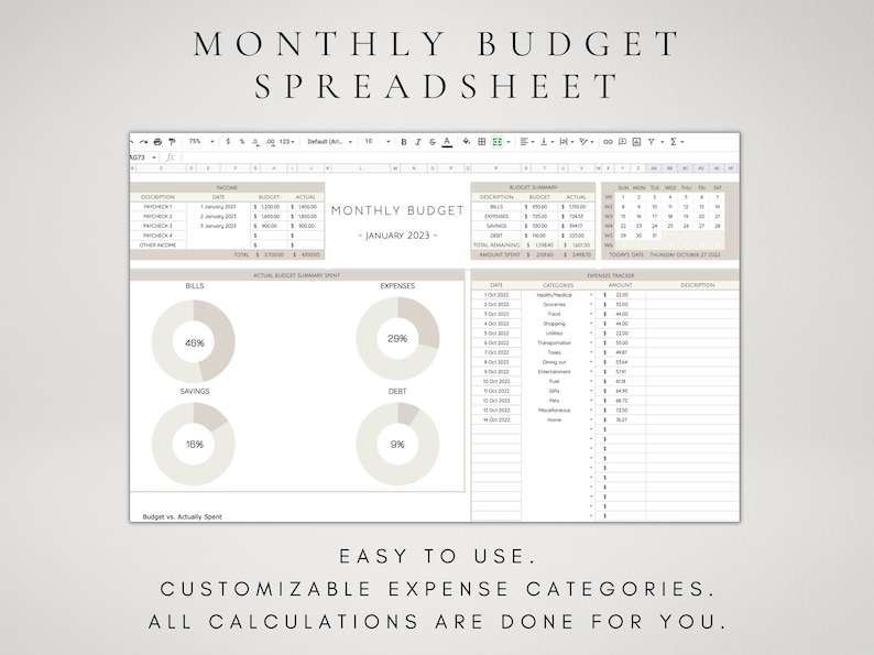 Simple monthly budget template google sheets mazlucky