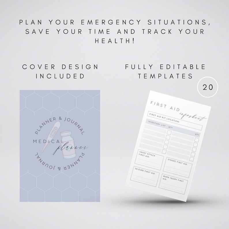 Medical Planner Medical Printables Healthcare Planner - Etsy