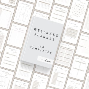 Wellness Journal Digital | Self Care Planner | Self Care Worksheet| Mental Health Journal| Self love Workbook| Mindfulness Journal Printable