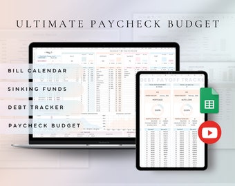 Salarisbudget Google Spreadsheets | Maandbudgetplanner (digitale download)