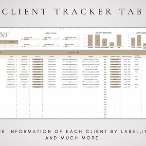 Klientspårning | Kalkylblad för småföretag | Google Sheets-planerare | Företagsspårning | Affärsplanerare | Företagsmall | Kundlista bild 2