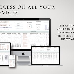 Client Tracker Spreadsheet Invoice Template for Small Business Client ...