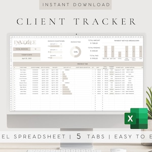 Small Business Template| Digital Client Tracker| Google Sheets for Business| Business Tracker| Business Planner| Spreadsheet Template| Excel