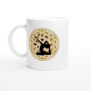 Mug Flower of Spiritual Life, Yoga Mug, Mindfulness, Mediatation
