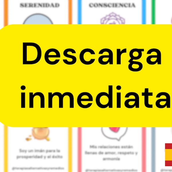 Juego de Afirmaciones Positivas, Juego de Cartas Imprimible, Juegos Conscientes, Oraculo Positivo, Mensajes Positivos