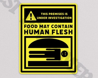 Bob's Burgers Human Flesh Magnet | Refrigerator or Car Magnet