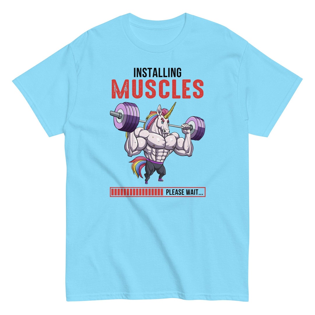 Funny Gym Tshirt Muscles Loading Tshirt Workout Tshirt Etsy