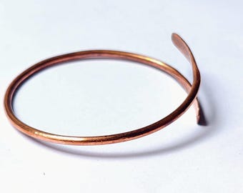 Copper Anklet Set of 2, Pure copper Ankle,cuff foot bangle