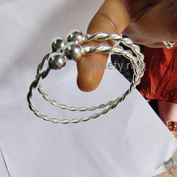 Handgemaakte sterling zilveren West-Indische armbanden - Set van 3 boho-armbanden
