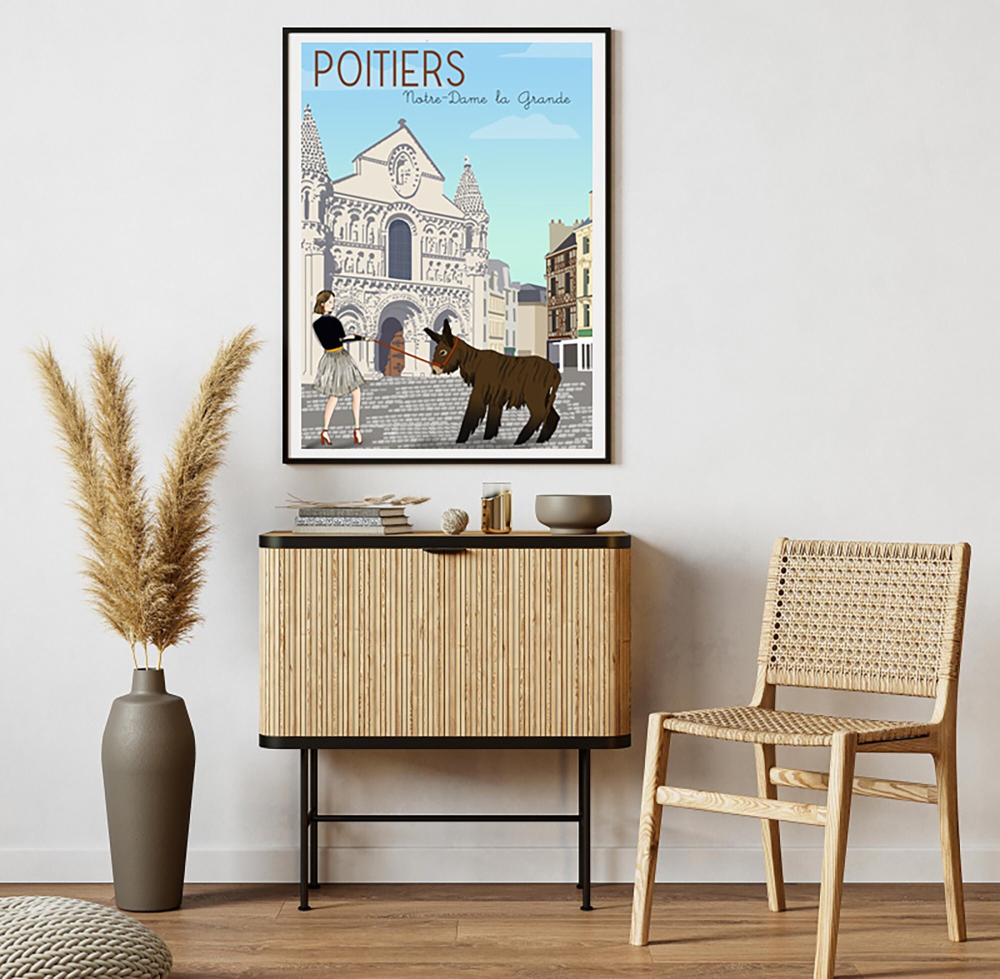 Affiche Décorative Ville de Poitiers