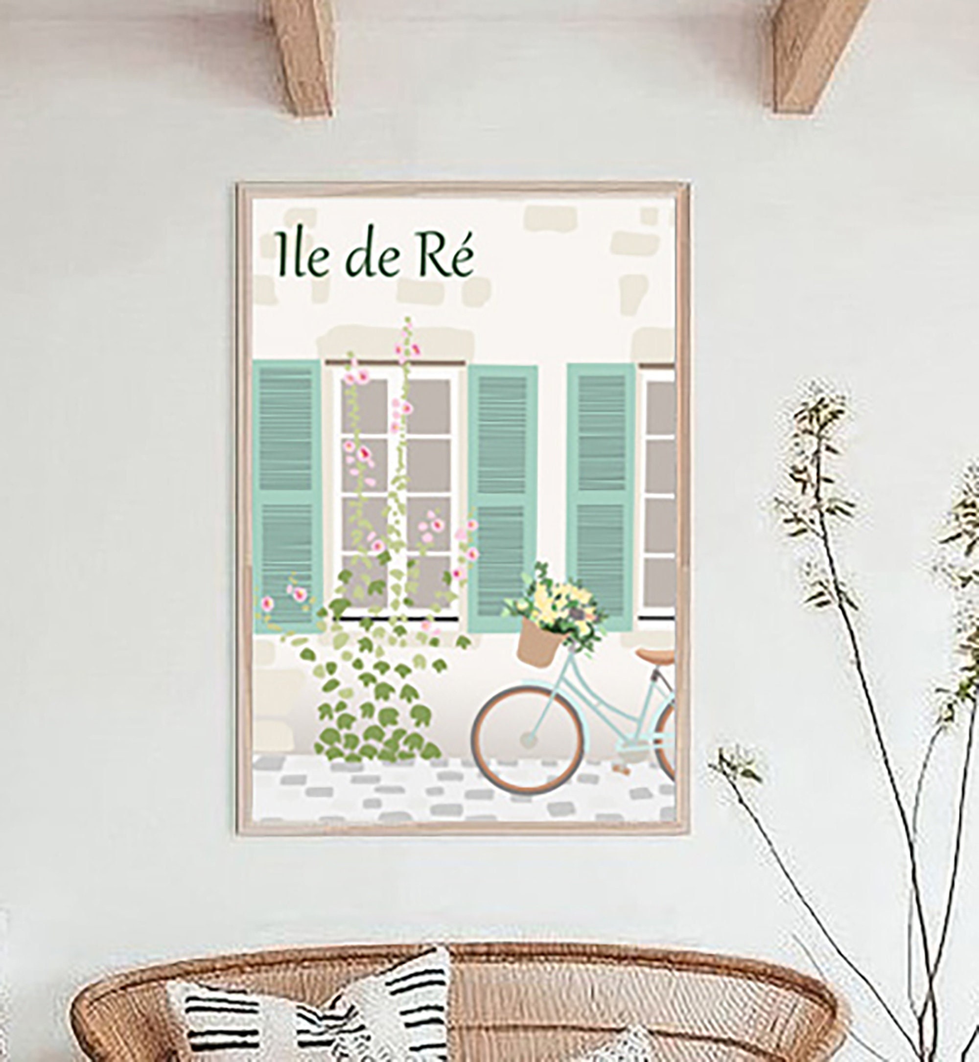 Affiche Décorative sur Le Thème de L'ile Ré
