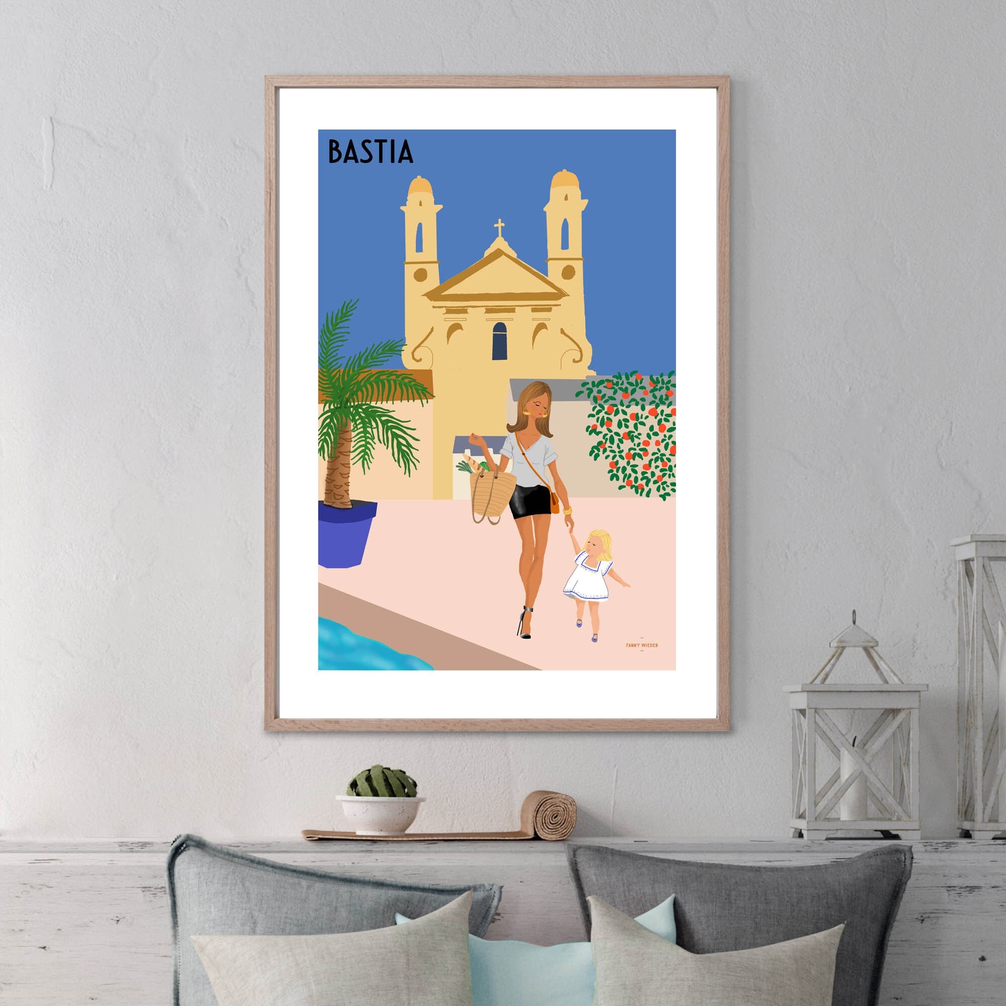 Affiche Décorative sur Le Thème de La Corse - Bastia