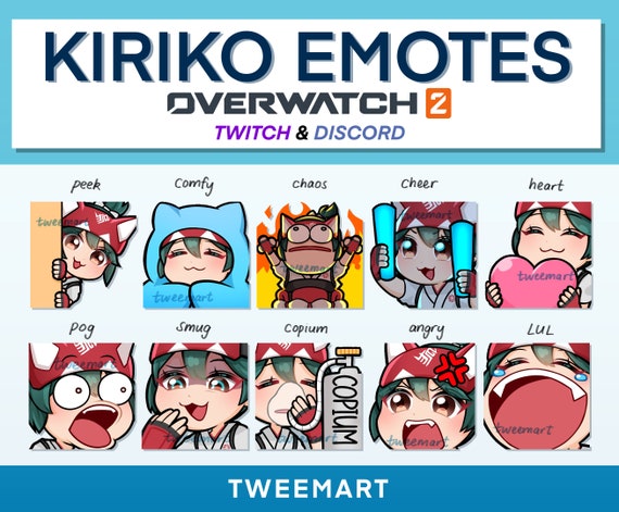 10 Kiriko Emotes | OVERWATCH 2 | Twitch & Discord