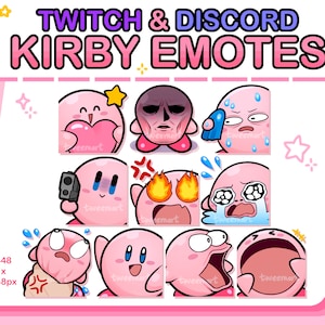 Alberne Kirby Emotes für Twitch und Discord