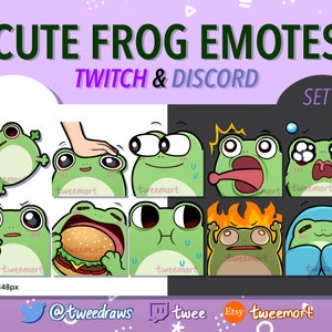 10 lindos gestos de rana (SET 3) / Twitch y Discord /