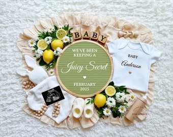 Funny Summer Pregnancy Announcement Digital Baby Announcement Editable Template For Social Media Facebook Summer Baby Reveal Keeping Secret