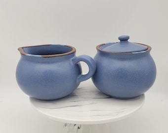 Juego de azucarero y crema Dansk Blue Mesa