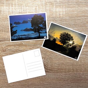 Kunstdruck, Gemälde, Schneelandschaft, Bild, Wanddeko