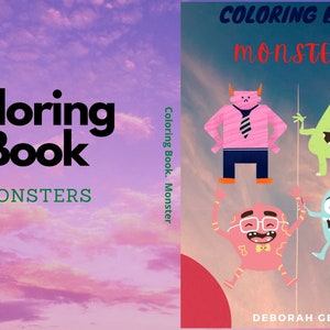 MONSTERS Coloring  Book for kids. Digital PDF for download only. 40+ pages for your enjoyment.  Keep them busy