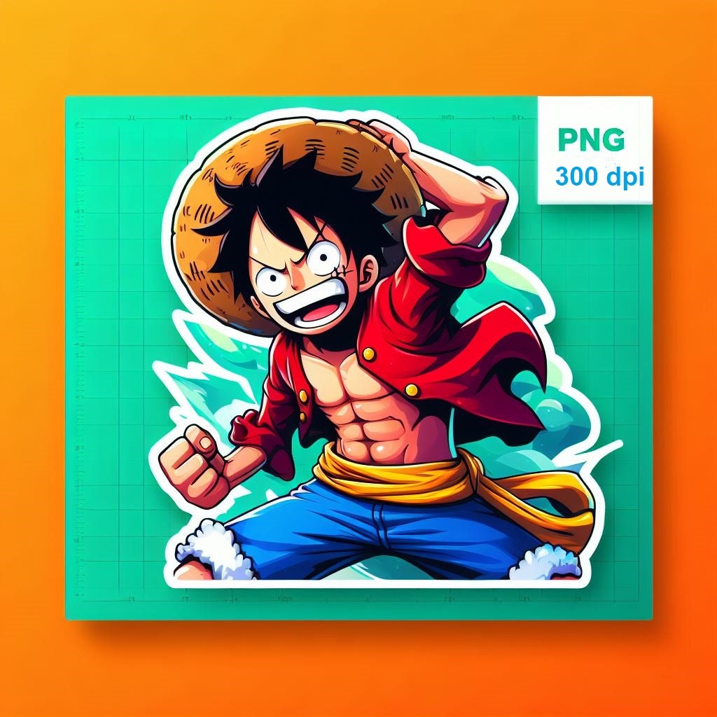 Onepiece Luffy Sticker - Monkey D Luffy Wallpaper 4k Png,Luffy Transparent  - free transparent png images 