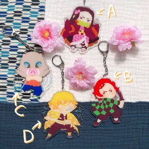 Demon Double Sided Acrylic Keychains