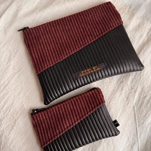 Tasche Cord Kunstleder