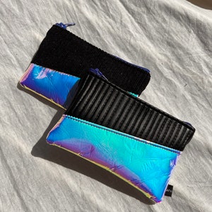 Tasche Small Cord Geldbeutel Portemonnaie Geldbörse Festival holographic