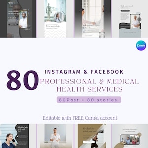 Healthcare Instagram Templates | Medical Instagram Templates | Doctor Instagram | Hospital Instagram Templates | Editable Canva Instagram