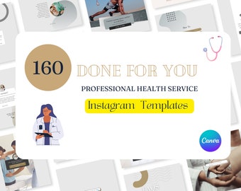 Enhance Your Instagram Presence with Healthcare and Medical Templates: Doctor, Hospital, and Editable Canva Instagram Designs.