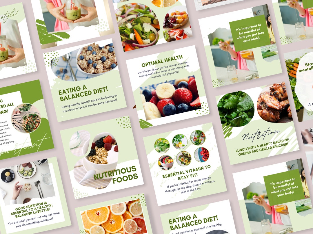 Nutrition Coach Instagram Template | Canva Instagram Post | Health and ...