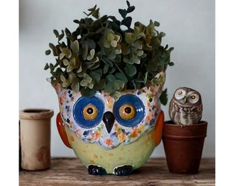 Vasi da fiori a forma di gufo in ceramica creativa 2020 nuova fioriera