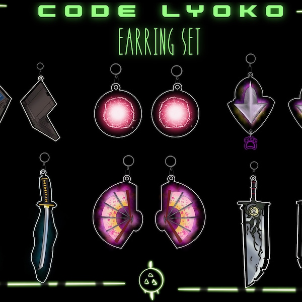 Code Lyoko Inspired Earrings/Charms