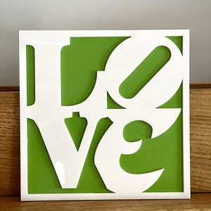 Op Philadelphia Eagles geïnspireerd liefdesbord - Philly Sports - Liefdesstandbeeld - Old School Football-decor - Go Birds - Man Cave - She Shed - Cadeau