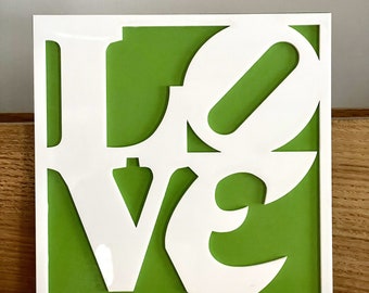 Philadelphia Eagles Inspired LOVE Sign - Philly Sports - Love Statue - Old School Football décor - Go Birds - Man Cave - She Shed - Gift
