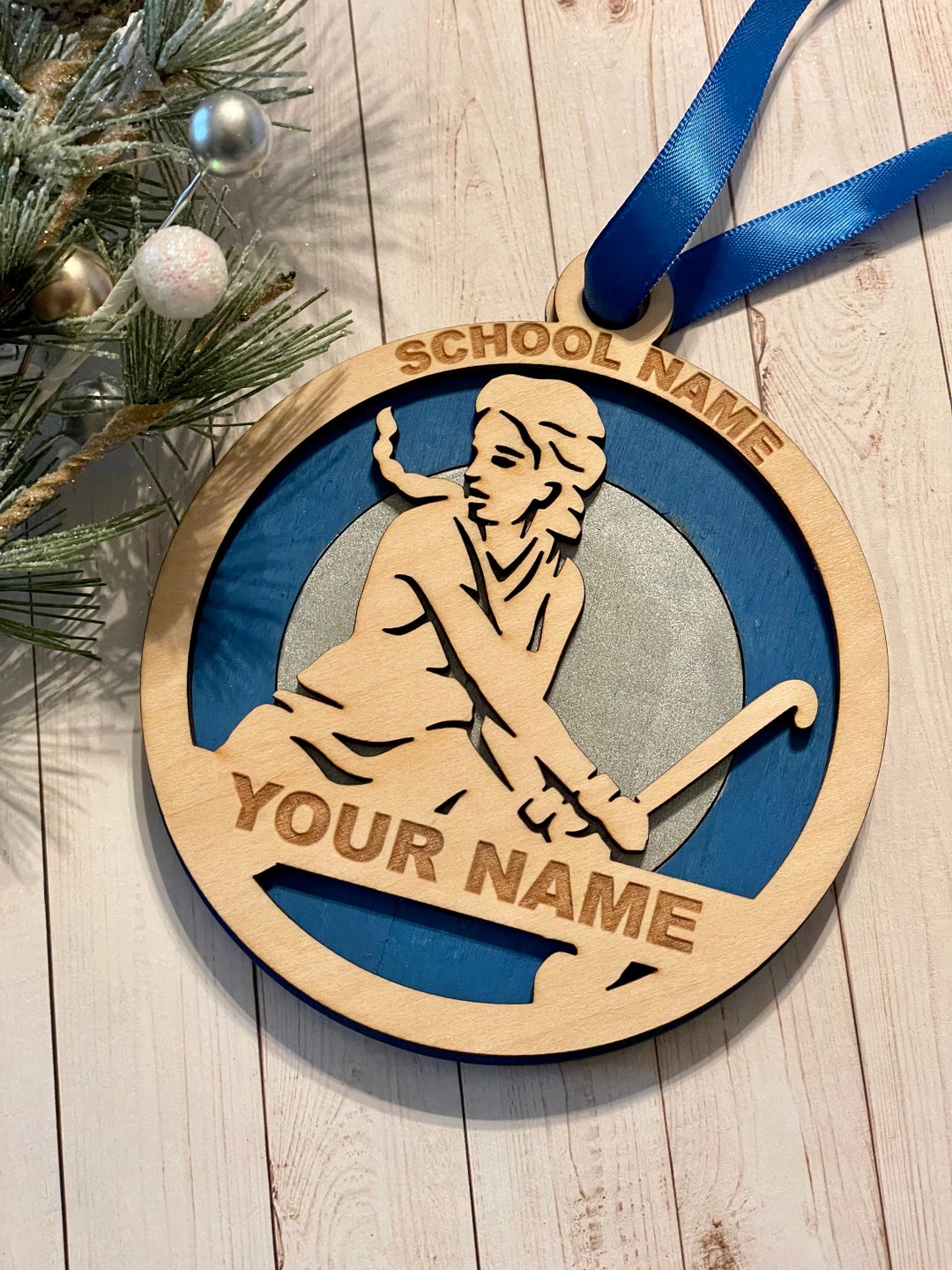Custom Field Hockey Personalized Ornament Customized Field Etsy