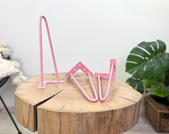 Industrial Hairpin Leg Pink - variations of sizes