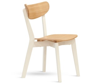 Chaise de salle à manger chêne + hêtre blanc 1 pièce